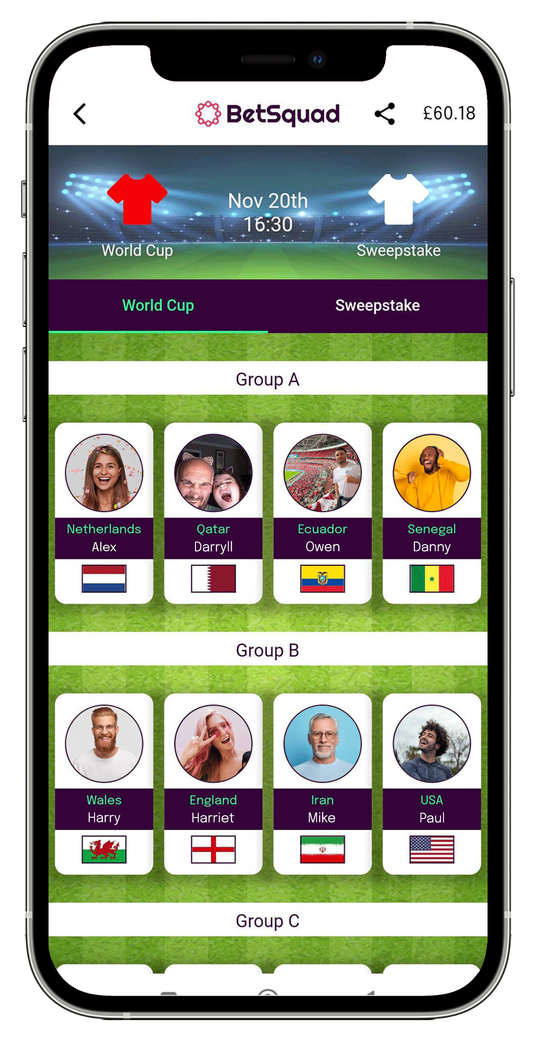 world cup sweepstake app